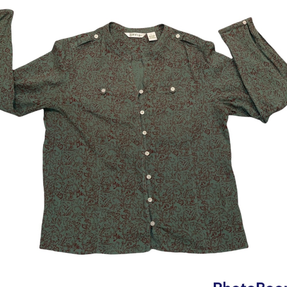 Orvis Button down shirt.  Size large - Picture 5 of 11